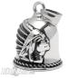 Preview: Indian Chief Biker-Bell Stainless Steel Lucky Bell Motorcyclist Gift